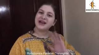 Girls made Robot with Arduino at Home with Robotronics Pakistan