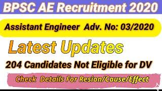 Assistant Engineer DV Not Eligible 204 Candidates | Cause & Effect for your Career