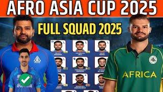 AFRO ASIA CUP 2025| Afro Asia Cup Squad 2025| Asian Team Probable Squad 2025