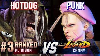 SF6 ▰ HOTDOG29 (#3 Ranked M.Bison) vs PUNK (Cammy) ▰ High Level Gameplay