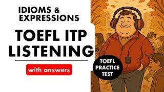 TOEFL ITP Listening: Idioms and Expressions | TOEFL ITP Prep TOEFL Exam English Listening MCQ TOEFL