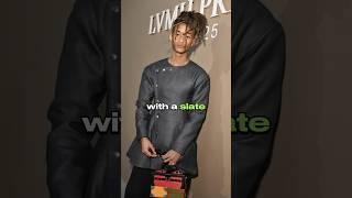 Jaden Smith at LVMH with Louis Vuitton’s Illusionary Mini Trunk at Paris Fashion Week.