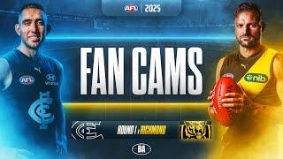 Fan Cams | Carlton v Richmond | AFL Round 1, 2025