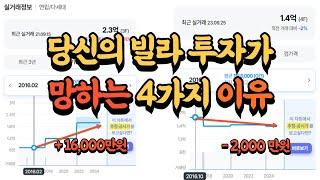 당신의 빌라투자가 망하는 4가지 이유