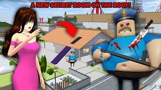 HORROR SECRET!! BARRY'S PRISON RUN HORROR SECRET ROOM ON THE ROOF || SAKURA SCHOOL SIMULATOR