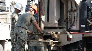 North Carolina National Guard - New Well Drilling Vehicle Demonstration [1080p]