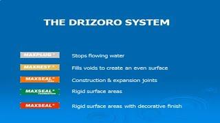 Why Use Drizoro  Construction Products for all your Waterproofing and concrete repairs