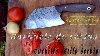 Fabricación de hachuela de cocina/cuchillo serbio