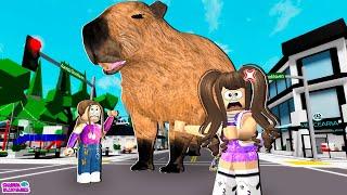 COISAS ESTRANHAS ACONTECEM NO BROOKHAVEN ATÉ UMA CAPIVARA GIGANTE!! roblox