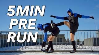 5 MIN PRE RUN STRETCHES | BEFORE RUNNING WARM UP