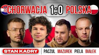 CHORWACJA - POLSKA 1:0, CZYLI ROZCZAROWANIE. BIAŁEK, MAZUREK, PIELA, PACZUL - STAN KADRY