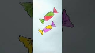 Draw Candies  Candy Drawing #colorpencil #shorts