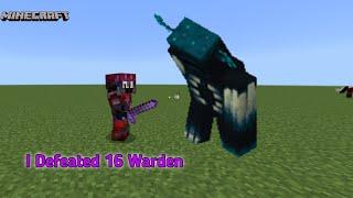 Minecraft I kill 16  Warden in pe / Lakshay spider