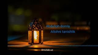 Allohni tanishlik - Muhammad Abdulloh domla ...