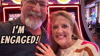 I’m Officially Engaged!!!  Oh, and we play some slots! @ohyeahslots #engagementring #proposal #slot