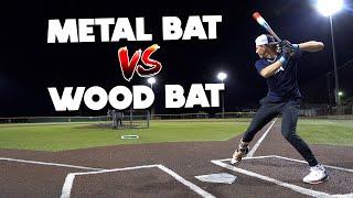 How much hotter is a METAL BAT than a WOOD BAT? | Baseball Bat Bros feat. PJ Morlando