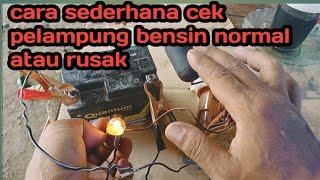 cara kerja pelampung bensin motor (simulasi sederhana)