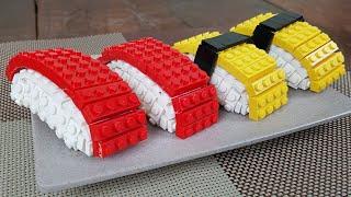 Lego Sushi - Lego In Real Life | Stop Motion Cooking & ASMR