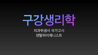 구강생리학/치과위생사 국가고시 특강. 요점정리/치과위생사 국가고시 벼락치기 특강/ 쪽집게 강의/ 한장으로 합격하기