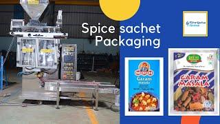 High-Speed 15gm Spice Powder Packing Machine | 9891990887 | Multitrack Sachet Packaging  - Shrijeta