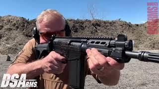 The DSArms 8-inch SA58 Micro-FAL in full-auto action!