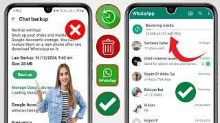 Como recuperar mensagens antigas apagadas do WhatsApp (atualização 2025) || Restore WhatsApp Message