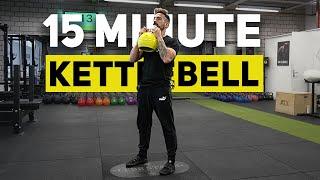 15-Minute Full Body Kettlebell Workout For Beginners