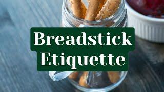 Breadstick Etiquette by pria warrick || Dining Etiquette #etiquette #viralvideo