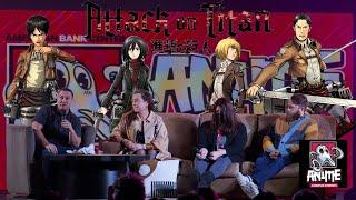 Attack on Titan Q&A: Eren, Mikasa, Armin & Marco Voice Actors Talk AOT Live at Anime Corpus Christi