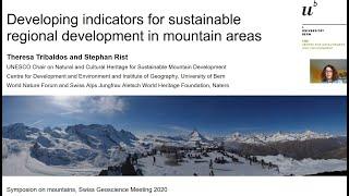 Developing indicators for sustainable regional development in mountain areas