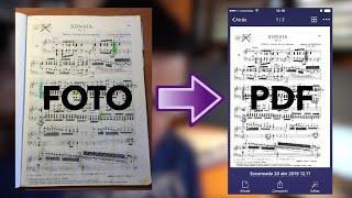 Pasa todas tus partituras a PDF en unos minutos.