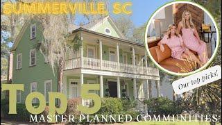 Top 5 Master Planned Communities in Summerville, SC