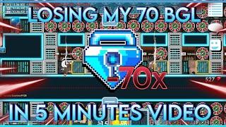 LOSING 70 BGL IN 5 MINUTES | Growtopia Casino