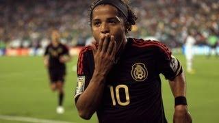 BEAUTIFUL chipped goal from Giovani Dos Santos against Brazil