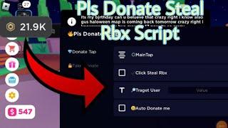 Roblox Pls Donate Script Steal Robux  Easy Robux! And Rich[️Working All Executor]