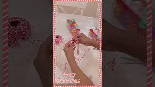 DIY Christmas Hanging Decor #DIY #Christmasornaments #dollartree #shortsChristmas craft