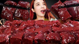 [Mukbang]국내산 한우 소생간먹방! Raw LIVER 牛の肝臓 ตับวัว Gan bò Hati sapi Real sound Eating sound ASMR | 쎄미