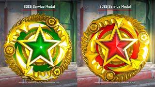 CS2 INGAME 2025 SERVICE MEDAL SHOWCASE