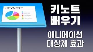 애플 키노트 배우기 - 애니메이션 대상체 화면전환 효과