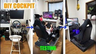 DIY CockPit with Mitsubishi FTO Seat | Logitech G29 Wheel