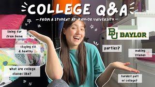 COLLEGE Q&A @ Baylor University  | ADVICE on adjusting, staying healthy, friends, finances & MORE