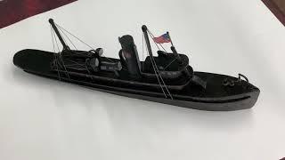 100+ year old model  ship repaired!