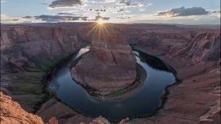 Horseshoe Bend Sunset Timelapse (April 11th 2016) - 4K