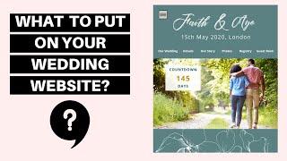 WHAT TO PUT ON YOUR WEDDING WEBSITE? Keep guests in the loop #VLOGMAS