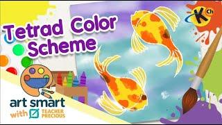 Tetrad Color Scheme  | Art Smart with Teacher Precious