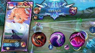 TOWER DIVE SAVAGE!! FANNY AGGRESSIVE RANK GAMEPLAY | MLBB