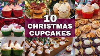 10 EASY Christmas Cupcakes! Holiday Dessert Recipes!