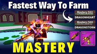 Fastest Way to 500 Mastery on Dragon Heart & Strom in Blox Fruits