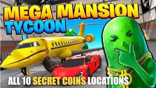 MEGA MANSION TYCOON MAP FORTNITE CREATIVE - FIND ALL 10 SECRET COINS LOCATIONS