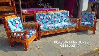 Wooden Sofas And Cushion Sheets Popular Furnitures YPR Bengaluru Pakkah Indians